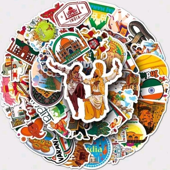 INDIA Assorted Stickers 🇮🇳 - Picture 2 of 4